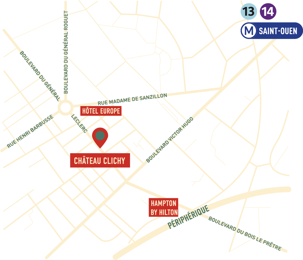 Carte Château Clichy